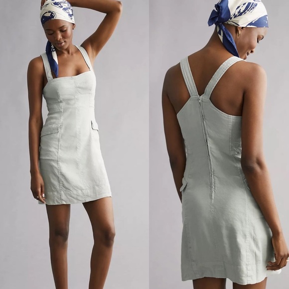 Anthropologie Dresses & Skirts - Anthropologie Light Gray Mini Dress